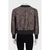 Floral cropped sweater