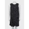 A-line dress in geometric print