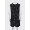 A-line dress in geometric print