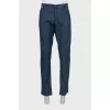 Men's trousers in checkered print