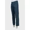 Men's trousers in checkered print