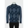Men's tapered wool jumper