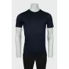 Men's blue slim fit T-shirt