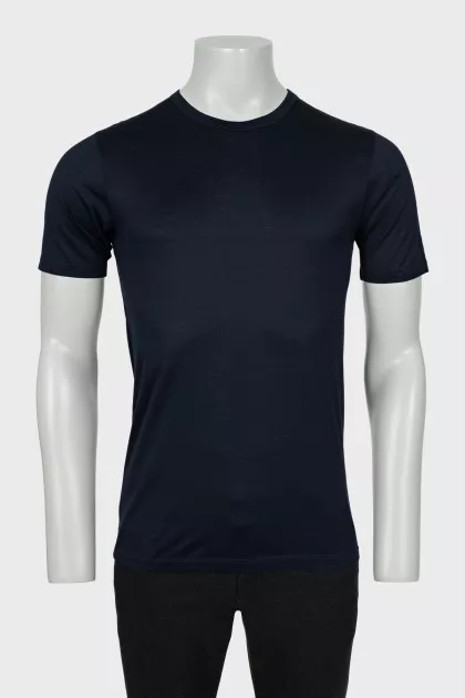 Men's blue slim fit T-shirt