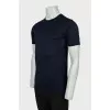 Men's blue slim fit T-shirt