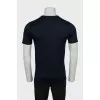 Men's blue slim fit T-shirt