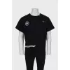 Men's oversized T-shirt with print on the back
