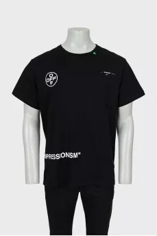 Men's oversized T-shirt with print on the back