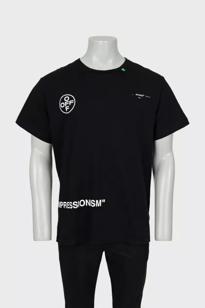 Men's oversized T-shirt with print on the back