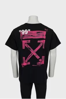 Men's oversized T-shirt with print on the back