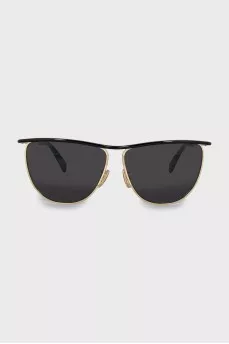 Two-tone browline sunglasses