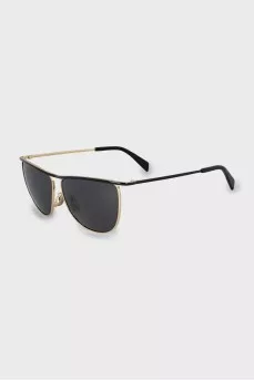 Two-tone browline sunglasses