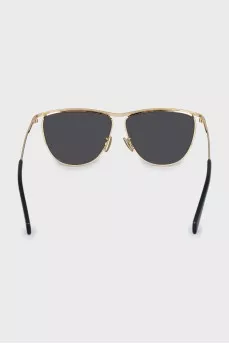 Two-tone browline sunglasses