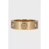 Gold ring with diamonds Love