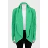 Green cashmere cardigan