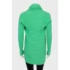 Green cashmere cardigan