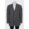 Men's gray wool jacket