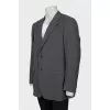 Men's gray wool jacket