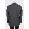 Men's gray wool jacket