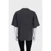 Oversized gray T-shirt
