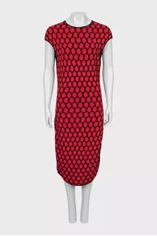 Bodycon dress in geometric print