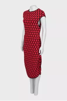 Bodycon dress in geometric print