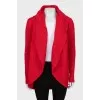 Cashmere cardigan without fastening