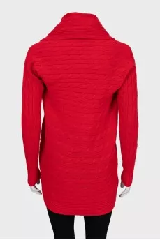 Cashmere cardigan without fastening
