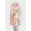 Floral silk dress