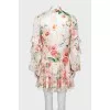 Floral silk dress