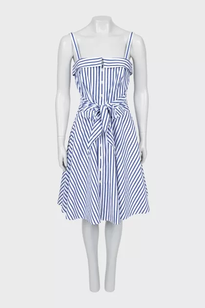 Striped dress with tag