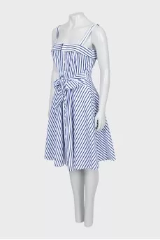 Striped dress with tag