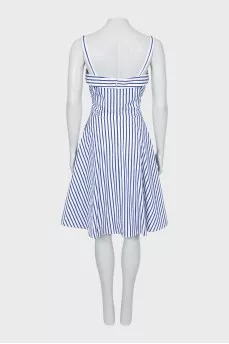 Striped dress with tag
