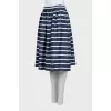 Striped midi skirt