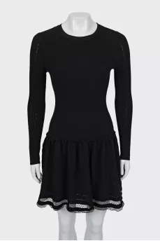 Long sleeve wool dress