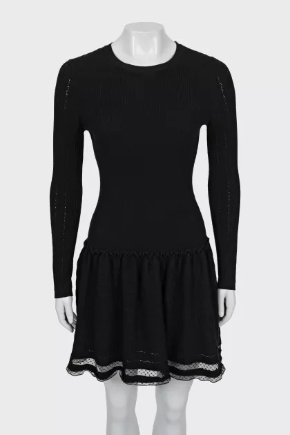 Long sleeve wool dress