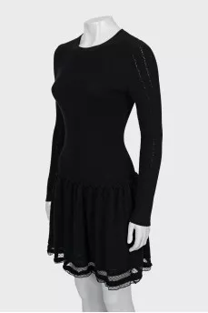 Long sleeve wool dress