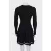 Long sleeve wool dress