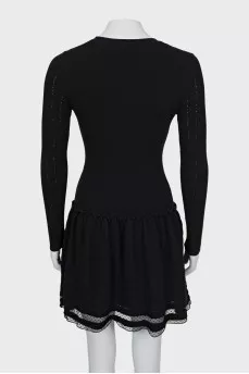 Long sleeve wool dress