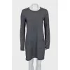 A-line dress with lurex