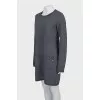 A-line dress with lurex