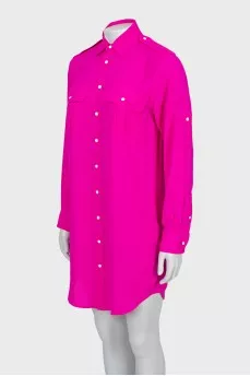 Pink shirt dress with tag