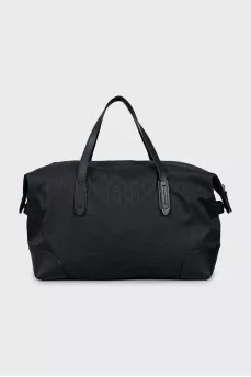 Travel bag in branded print