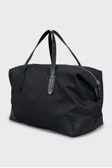 Travel bag in branded print