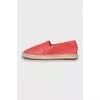 Men's red espadrilles