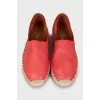 Men's red espadrilles