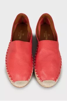 Men's red espadrilles