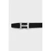 Reversible belt with silver buckle