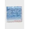 Printed silk scarf