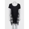 Short sleeve combination dress